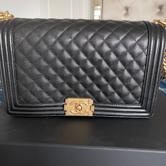 CHANEL Handbags - CHANEL boy bag Large